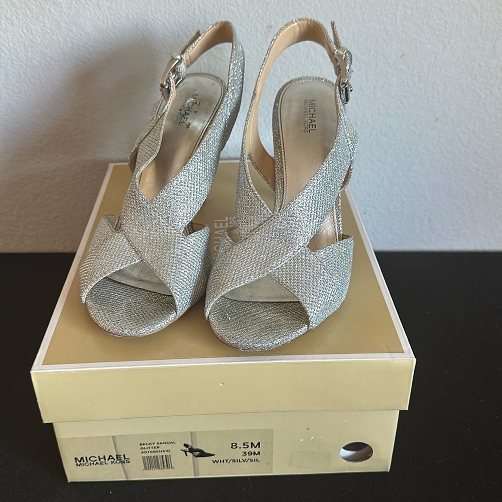 Becky sandal glitter shoe for evening wear slightly worn